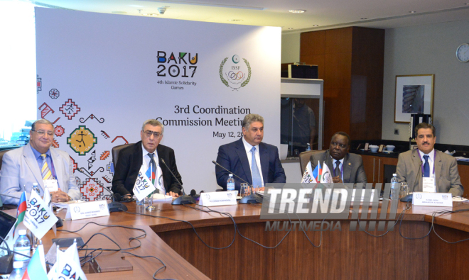 Details of meeting on Islamic Solidarity Games disclosed in Baku. Azerbaijan, Baku, 12 May 2016 